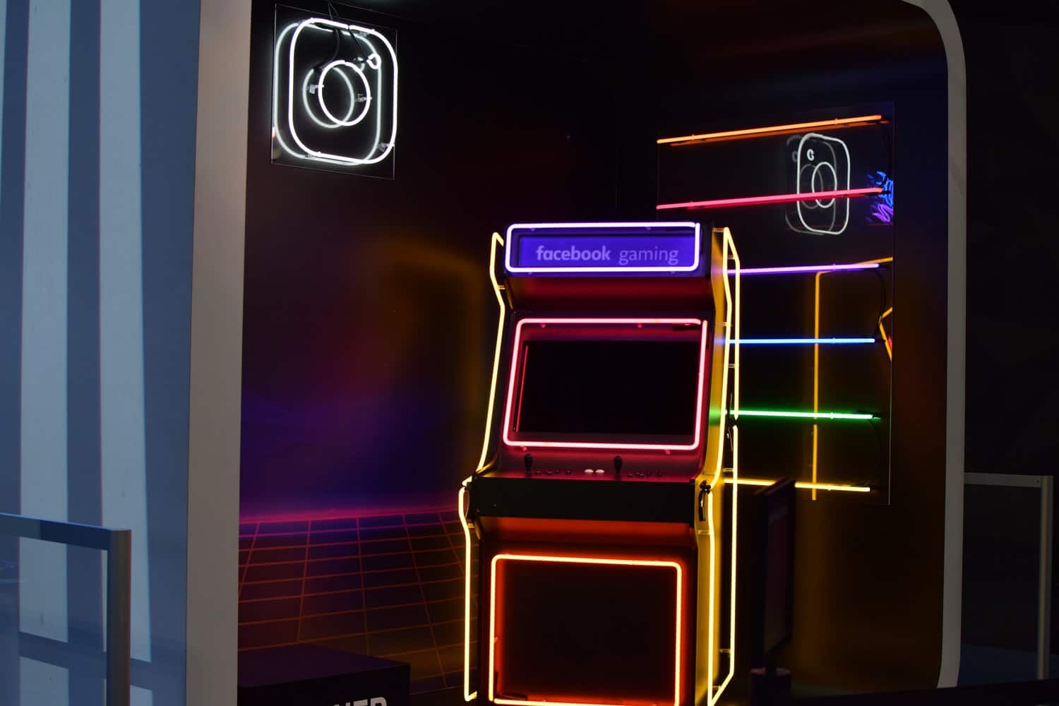 instagram neon arcade