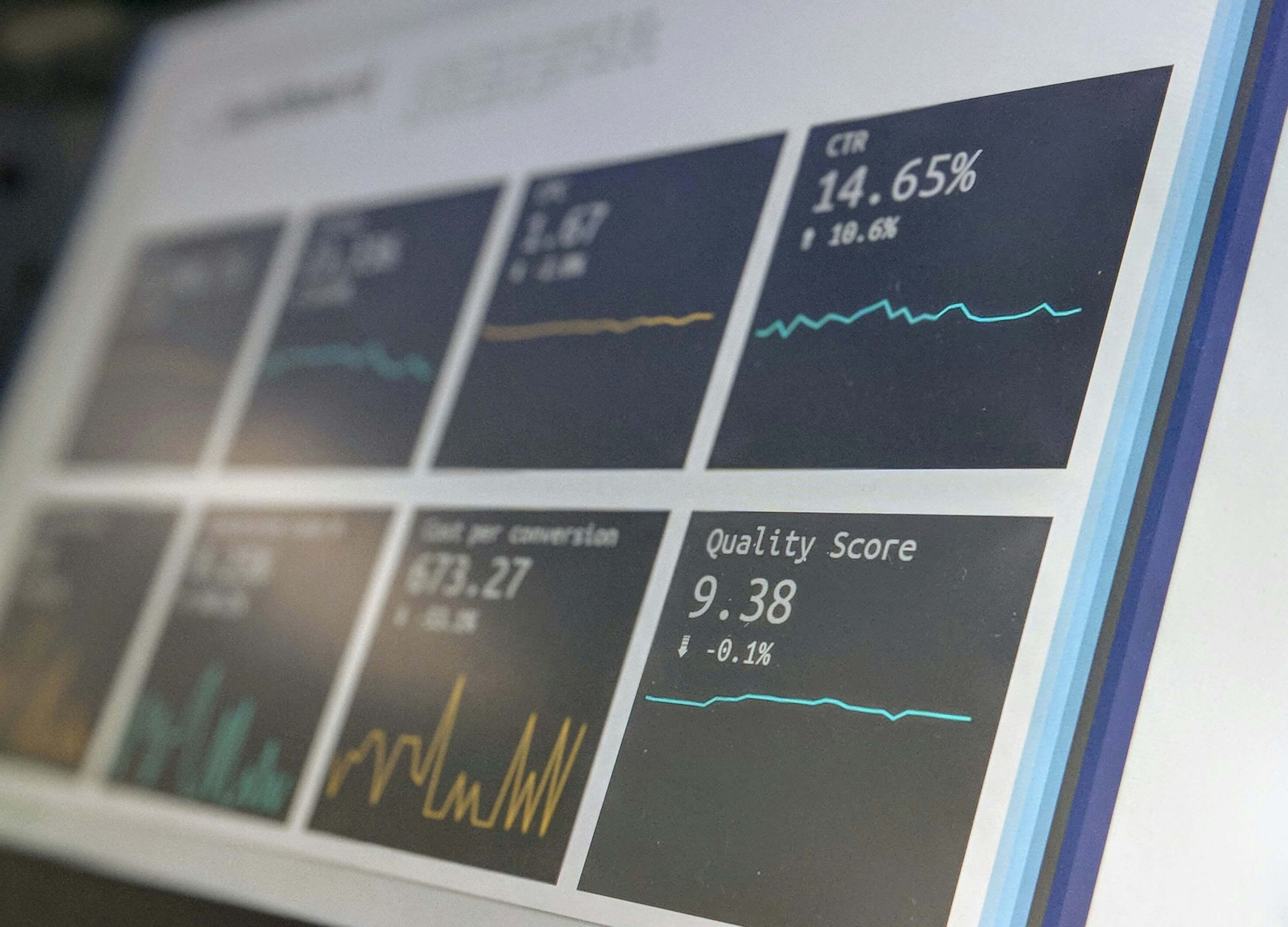 Turned monitoring screen