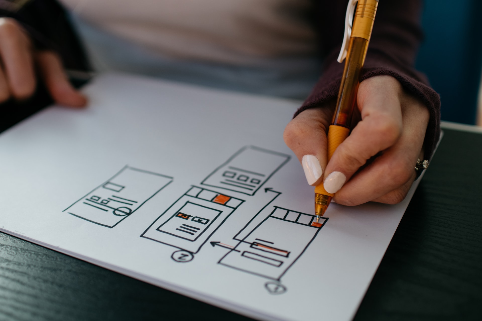 Wireframe social media