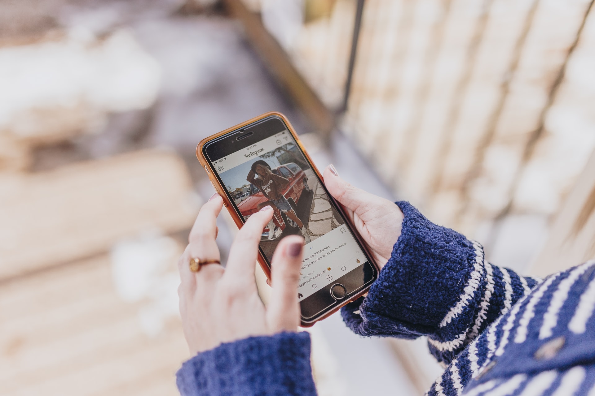 Instagram social media post