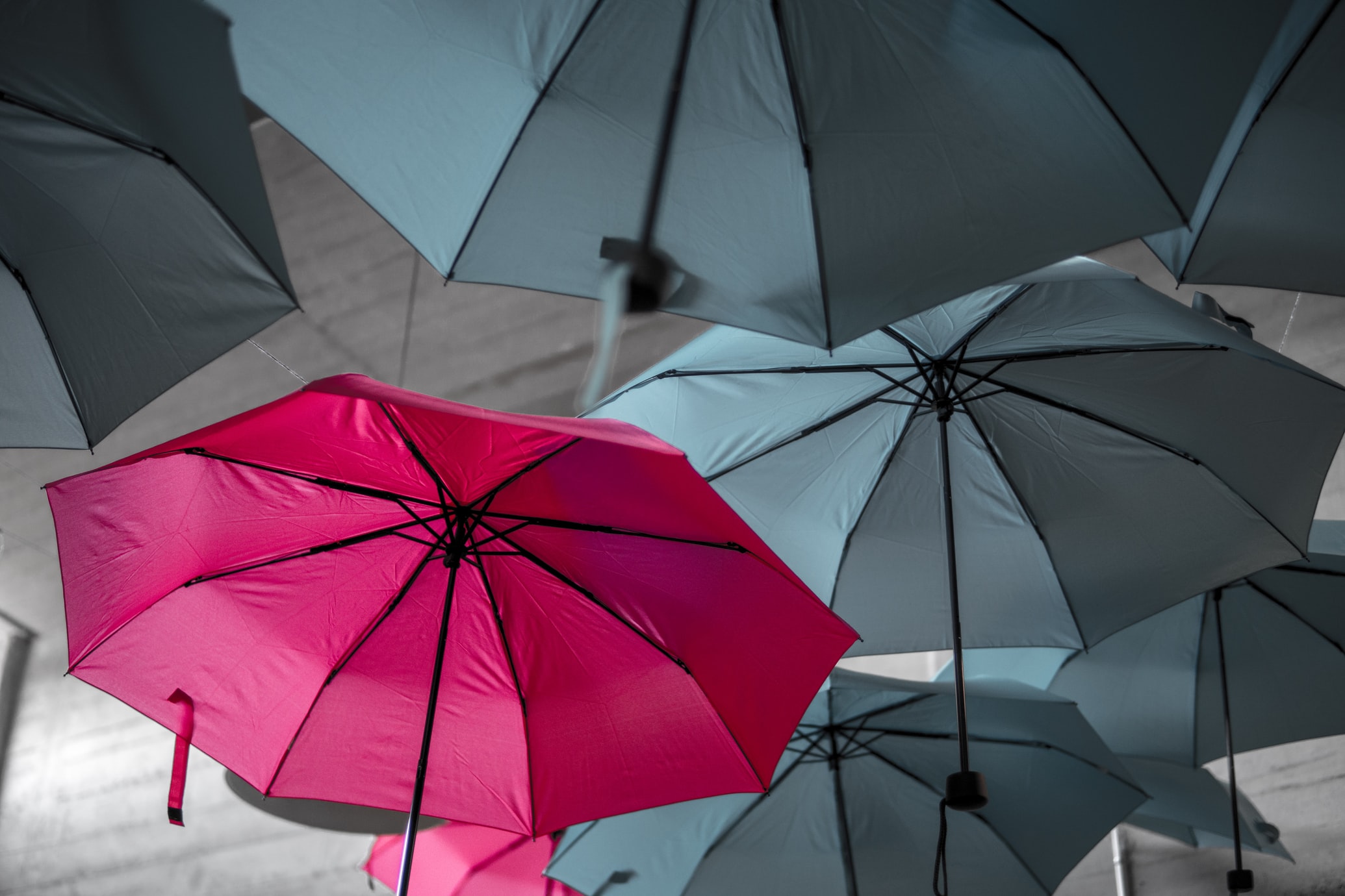 Red umbrella