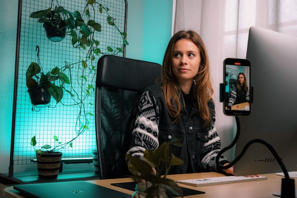 Content creator her desk 1024x683